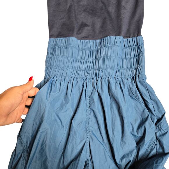 Free People Way Home Noiseless Wpmen's Blue Jumpsuit Size: S - Picture 6 of 7